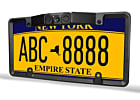 Radar Parking Distance Control (PDC) USA, Canada, Mexico, License Plate Frame Backup Camera with LED - BLACK