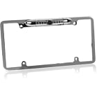 License Plate Frame Backup Camera w/ 8 IR LED Night Vision - SILVER
