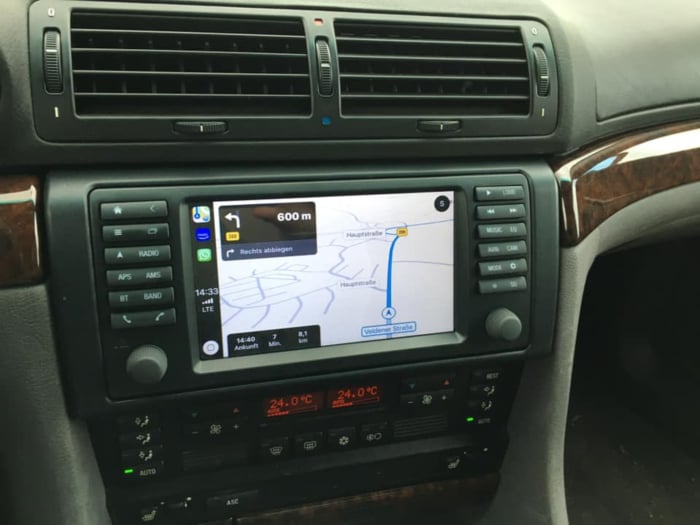 QLED For BMW E46 GPS Navi Android 12 8+128GB Car Stereo DVD Radio 4G LTE  CarPlay