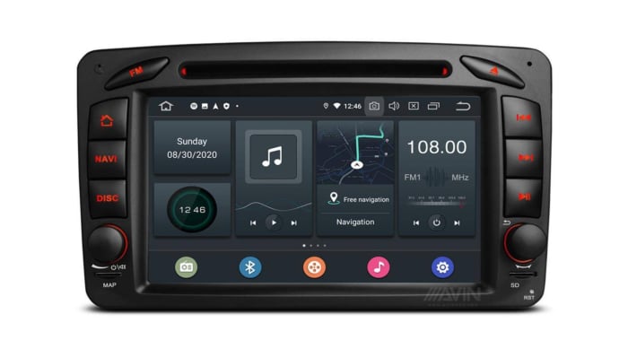 Radio Navigation Mercedes C W203 Lift 2005-2009 Android Auto – Multigenus