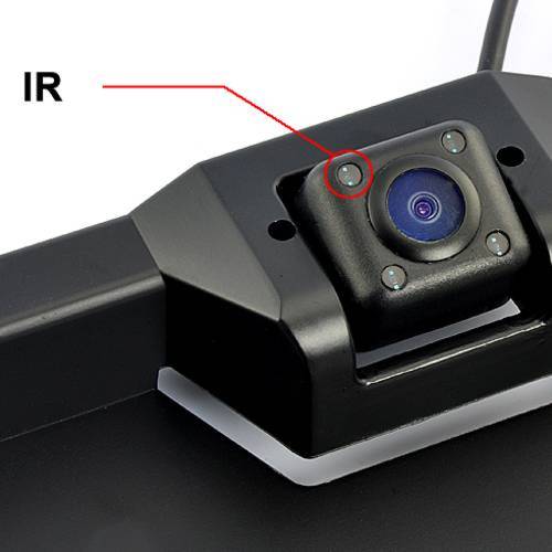 Alician Car Rear View Camera License Plate Mount Reverse Backup Camera Night Vision License Plate Frame Camera Automotive Accessories 