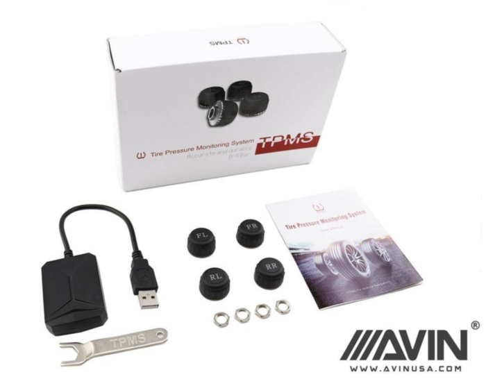 Bluetooth 5.0 Bandenspanningsensoren - ABS + Koperen TPMS Realtime Monitoring Voor Android & IOS - IP67 Waterdicht - Set Van 4