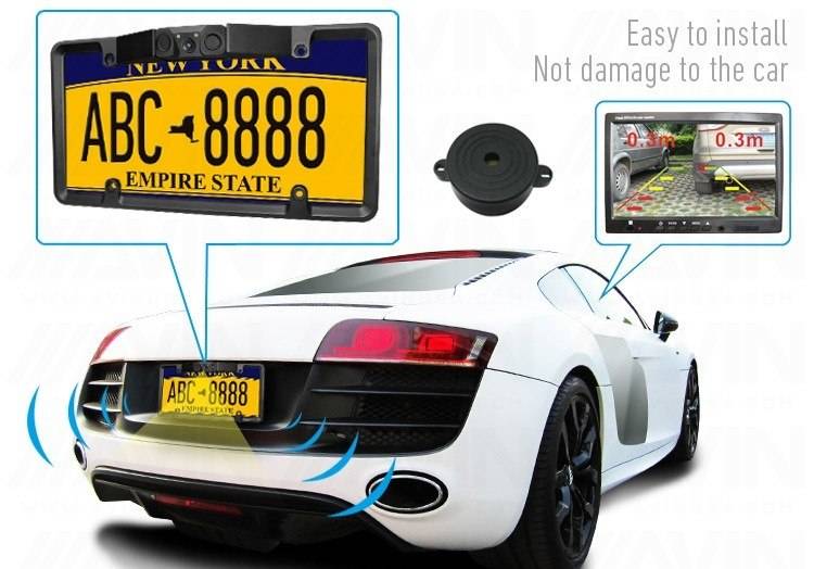  Pixelman Universal Car Rear View Camera License Plate